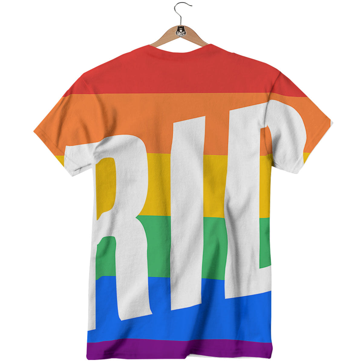 LGBT Pride Flag Pattern Print T-Shirt-grizzshop