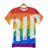 LGBT Pride Flag Pattern Print T-Shirt-grizzshop