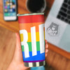 LGBT Pride Flag Pattern Print Tumbler-grizzshop