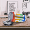 LGBT Pride Flag Pattern Print Tumbler-grizzshop