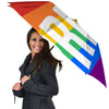 LGBT Pride Flag Pattern Print Umbrella-grizzshop