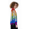 LGBT Pride Flag Pattern Print Women's Long Sleeve Shirts-grizzshop