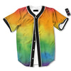 LGBT Pride Watercolor Rainbow Print Baseball Jersey-grizzshop