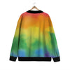 LGBT Pride Watercolor Rainbow Print Cardigan-grizzshop