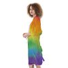 LGBT Pride Watercolor Rainbow Print Kimono-grizzshop