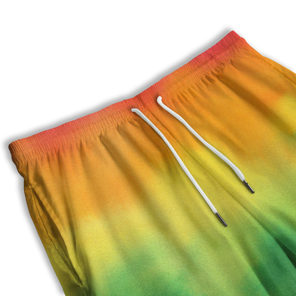LGBT Pride Watercolor Rainbow Print Men's Athletic Shorts