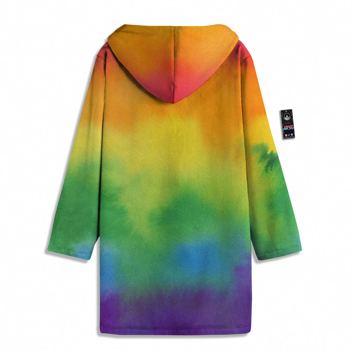 LGBT Pride Watercolor Rainbow Print Men's Windbreaker Jacket-grizzshop