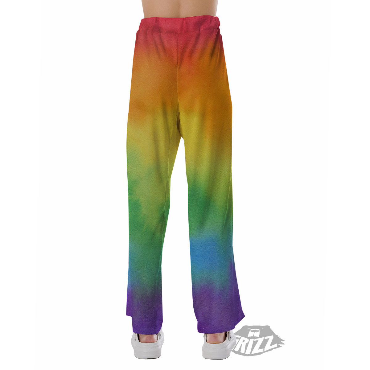 LGBT Pride Watercolor Rainbow Print Pajama Pants-grizzshop