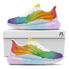 LGBT Pride Watercolor Rainbow Print Running Sneakers-grizzshop