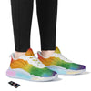 LGBT Pride Watercolor Rainbow Print Running Sneakers-grizzshop