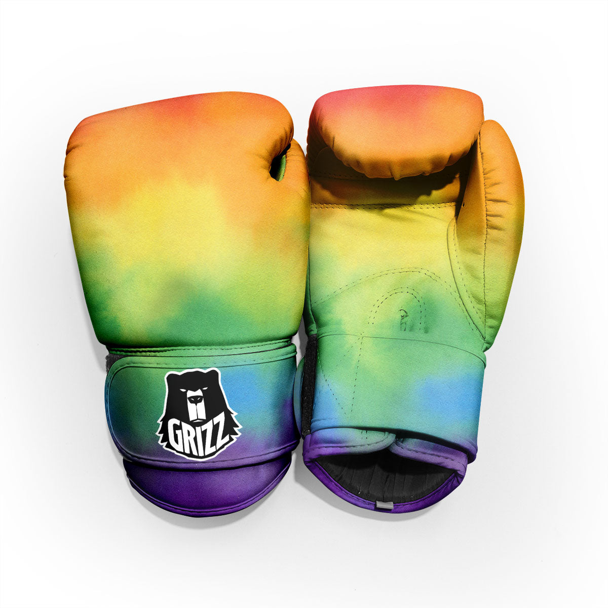 LGBT Pride Watercolor Rainbow Print Pro Boxing Glove