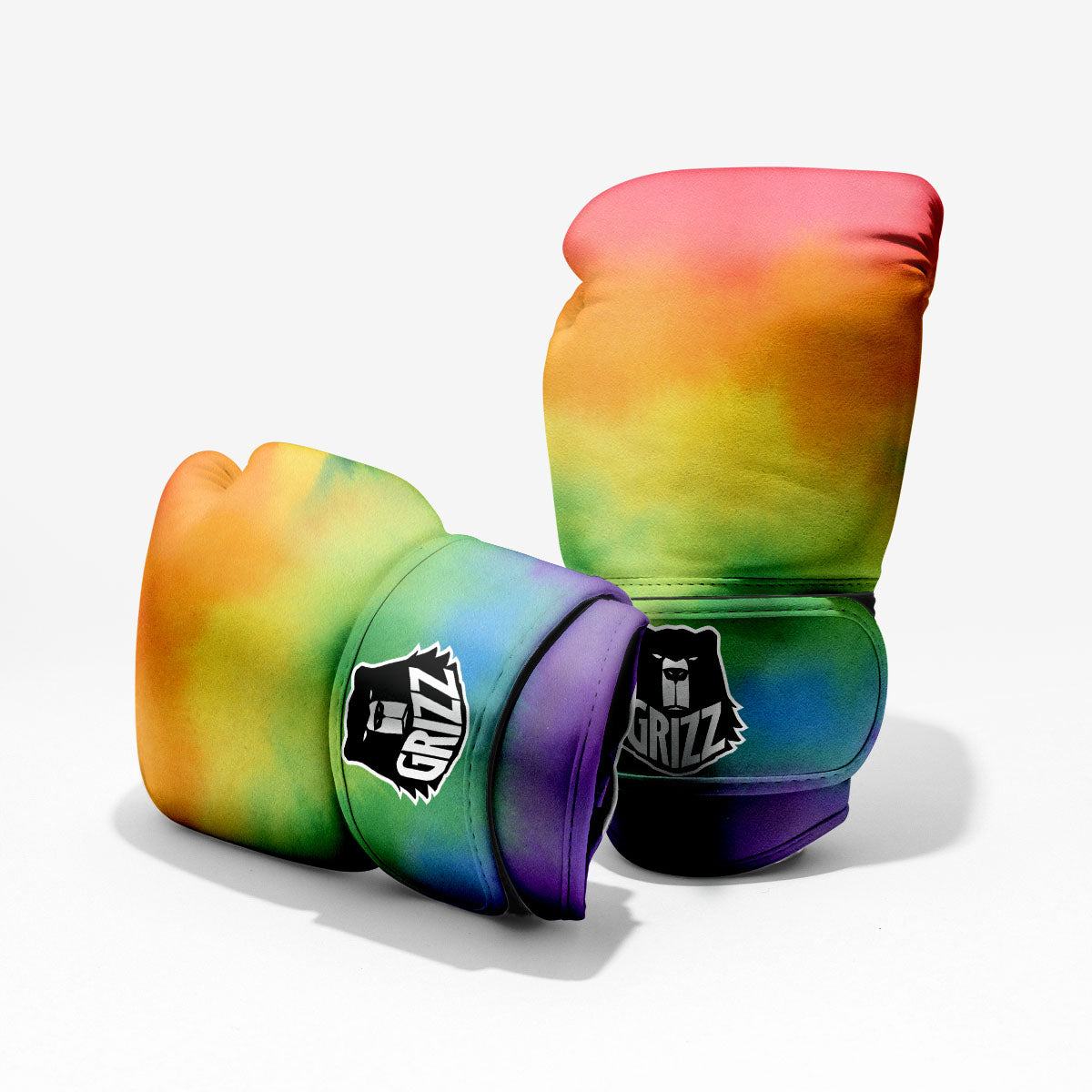 LGBT Pride Watercolor Rainbow Print Pro Boxing Glove