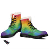 LGBT Pride Watercolor Rainbow Print Winter Boots-grizzshop