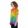 LGBT Pride Watercolor Rainbow Print Women's Golf Shirts-grizzshop