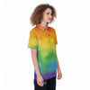 LGBT Pride Watercolor Rainbow Print Women's Golf Shirts-grizzshop