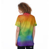 LGBT Pride Watercolor Rainbow Print Women's Golf Shirts-grizzshop