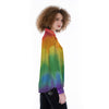 LGBT Pride Watercolor Rainbow Print Women's Long Sleeve Shirts-grizzshop