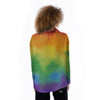 LGBT Pride Watercolor Rainbow Print Women's Long Sleeve Shirts-grizzshop