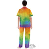 LGBT Pride Watercolor Rainbow Print Women's Pajamas Set-grizzshop