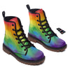 LGBT Pride Watercolor Rainbow Print Work Boots-grizzshop