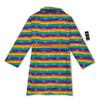 LGBT Stripes Abstract Rainbow Print Bathrobe-grizzshop