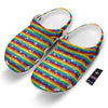 LGBT Stripes Abstract Rainbow Print Clog-grizzshop