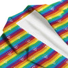 LGBT Stripes Abstract Rainbow Print Men's Blazer-grizzshop