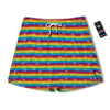 LGBT Stripes Abstract Rainbow Print Men's Running Shorts-grizzshop