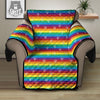 LGBT Stripes Abstract Rainbow Print Recliner Protector-grizzshop