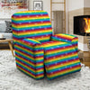 LGBT Stripes Abstract Rainbow Print Recliner Slipcover-grizzshop