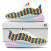 LGBT Stripes Abstract Rainbow Print Running Sneakers-grizzshop