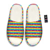 LGBT Stripes Abstract Rainbow Print Sandals-grizzshop