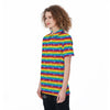 LGBT Stripes Abstract Rainbow Print Women's Golf Shirts-grizzshop