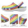 LGBT Symbols Rainbow Print Pattern Clog-grizzshop