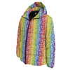 LGBT Symbols Rainbow Print Pattern Down Jacket-grizzshop