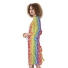 LGBT Symbols Rainbow Print Pattern Kimono-grizzshop