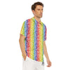 LGBT Symbols Rainbow Print Pattern Men's Golf Shirts-grizzshop