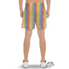 LGBT Symbols Rainbow Print Pattern Men's Gym Shorts-grizzshop