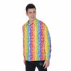 LGBT Symbols Rainbow Print Pattern Men's Long Sleeve Shirts-grizzshop