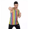 LGBT Symbols Rainbow Print Pattern Men's Tank Top-grizzshop