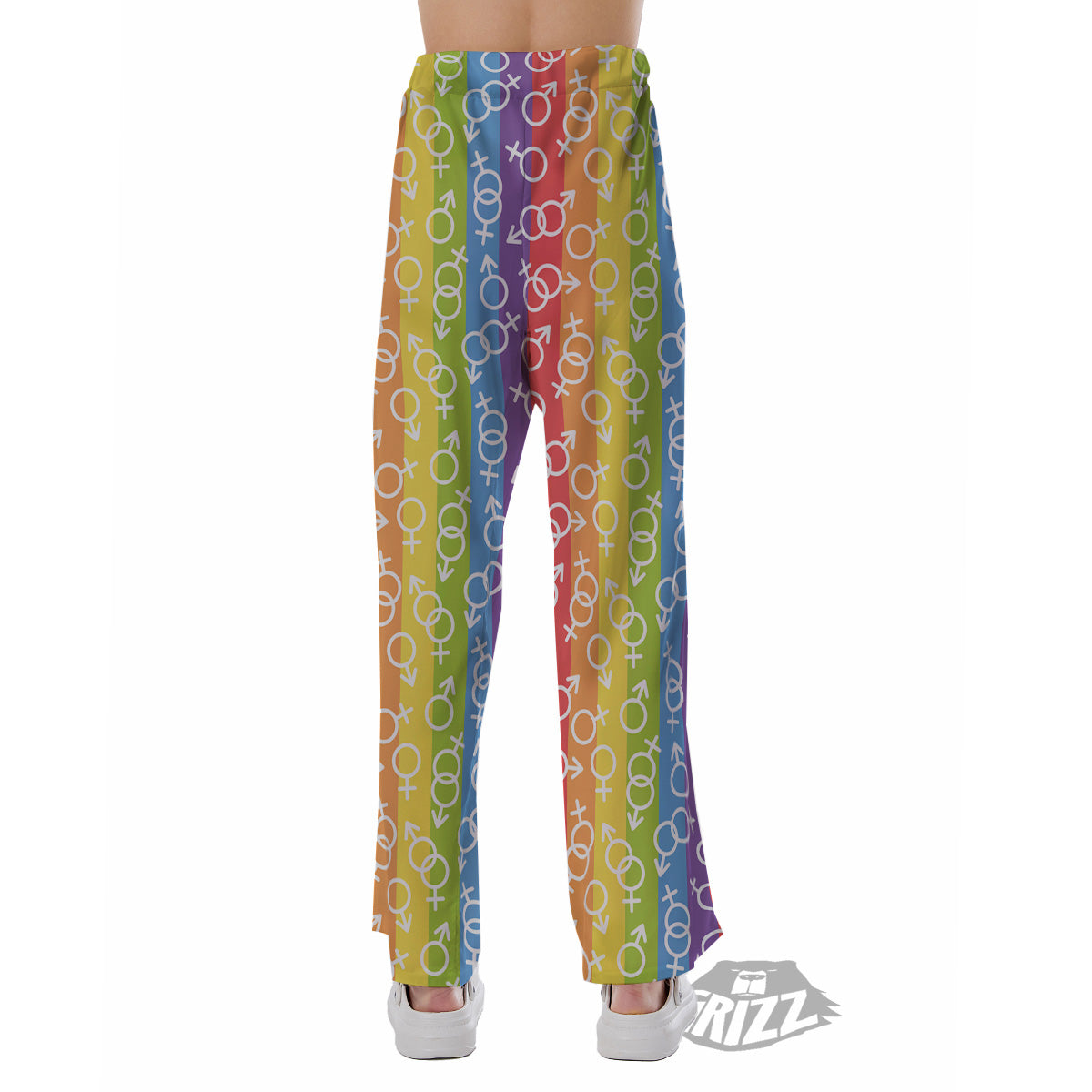 LGBT Symbols Rainbow Print Pattern Pajama Pants-grizzshop