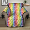 LGBT Symbols Rainbow Print Pattern Recliner Protector-grizzshop