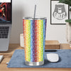 LGBT Symbols Rainbow Print Pattern Tumbler-grizzshop