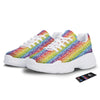 LGBT Symbols Rainbow Print Pattern White Chunky Shoes-grizzshop