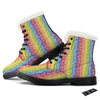 LGBT Symbols Rainbow Print Pattern Winter Boots-grizzshop