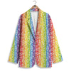 LGBT Symbols Rainbow Print Pattern Women's Blazer-grizzshop