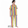 LGBT Symbols Rainbow Print Pattern Women's Pajamas Set-grizzshop