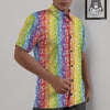 LGBT Symbols Rainbow Print Pattern Untucked Shirts-grizzshop