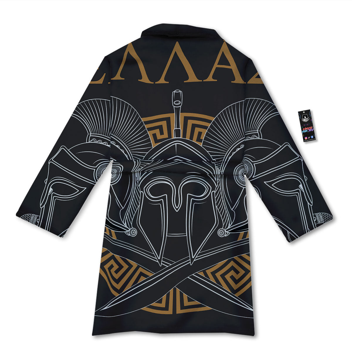 Labe Spartan Molon Print Bathrobe-grizzshop