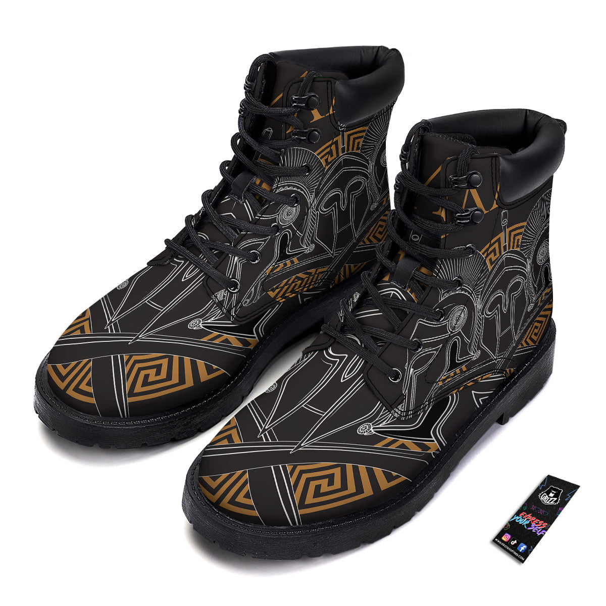 Labe Spartan Molon Print Boots-grizzshop